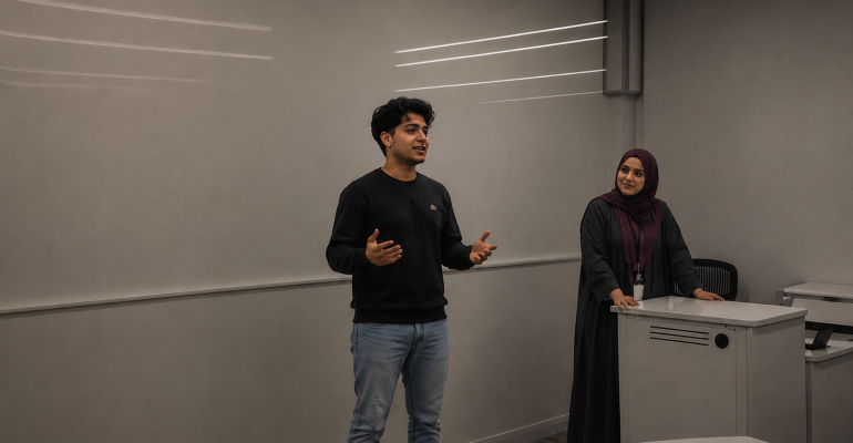Public speaking class at nit Dubai